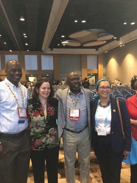 Three of our executives with Deborah Shapiro at AOM 2016